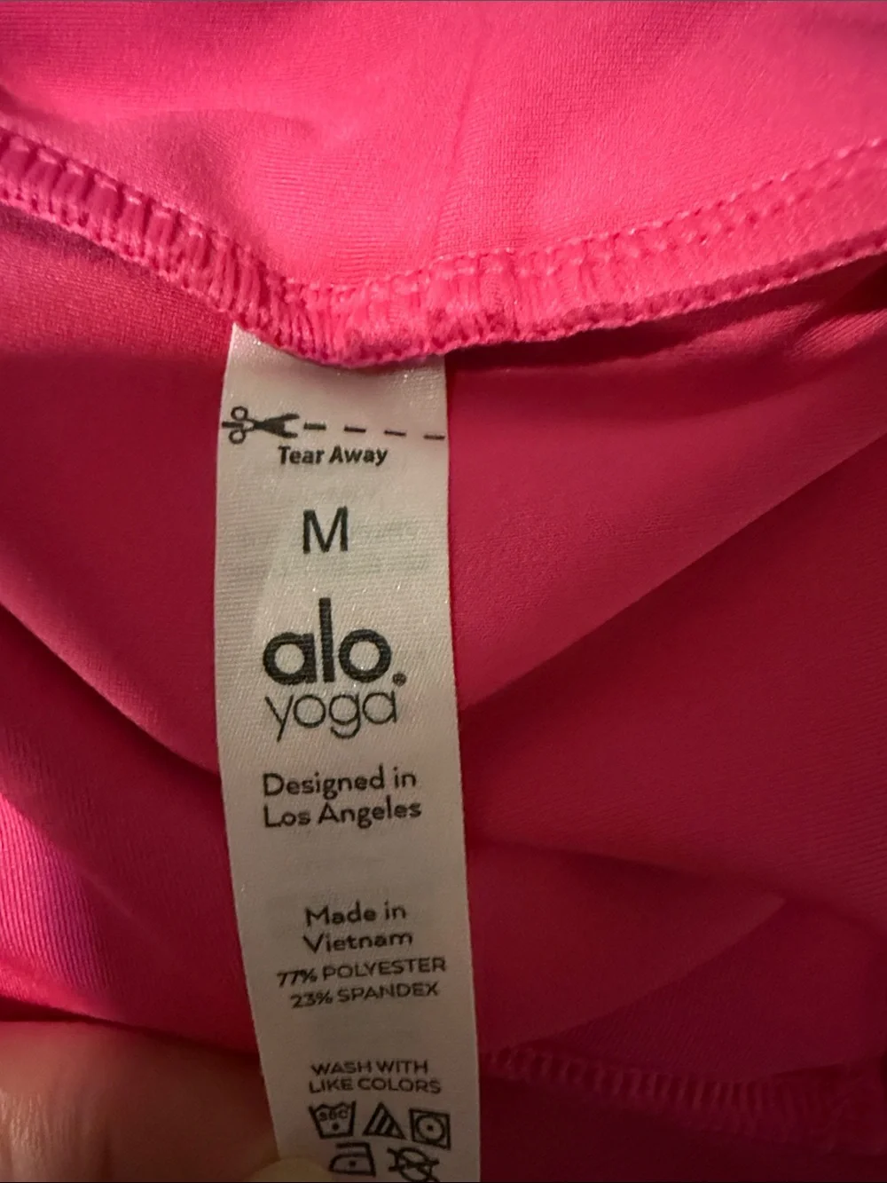 Alo Yoga Bright Pink Active Capri Leggings